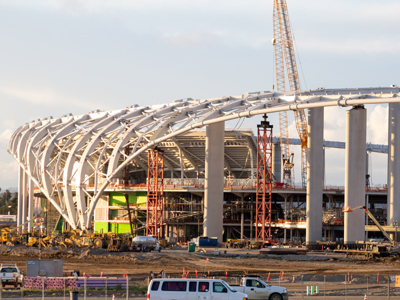 Rams and Chargers Stadium Inglewood California