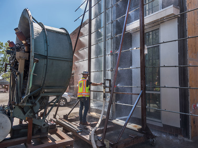 Curtain wall testing and inspection